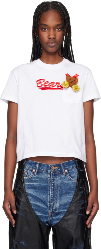 Photo: doublet White Cheerleading Bear T-shirt