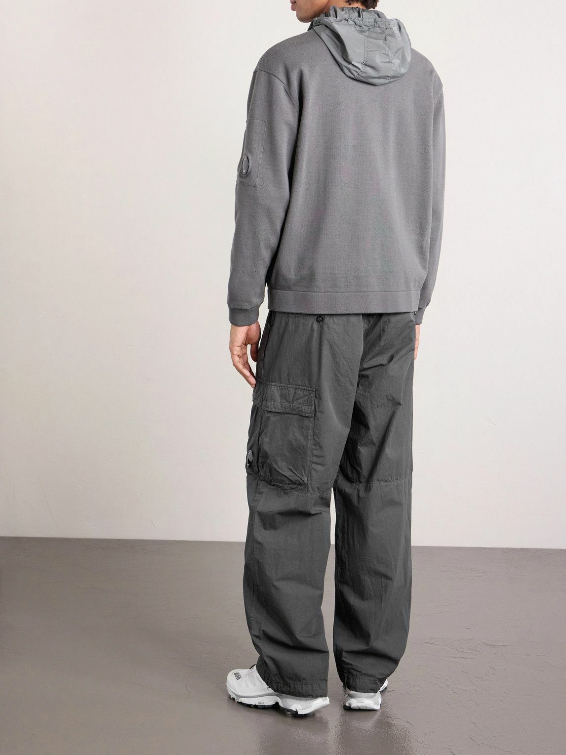 C.P. Company - Straight-Leg Logo-Appliquéd Cotton Reps Cargo Trousers - Gray