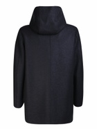 Harris Wharf London Wool Hooded Coat Blue
