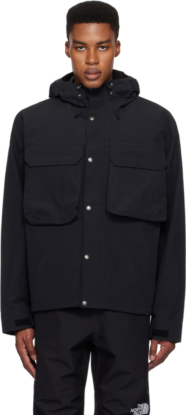 Photo: The North Face Black M66 Ripstop Rain Jacket
