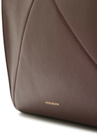 Victoria Beckham Victoria Panelled Smoothed Leather Tote - Burgundy - One Size