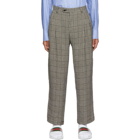 Gucci Black and Off-White Prince Of Wales Trousers