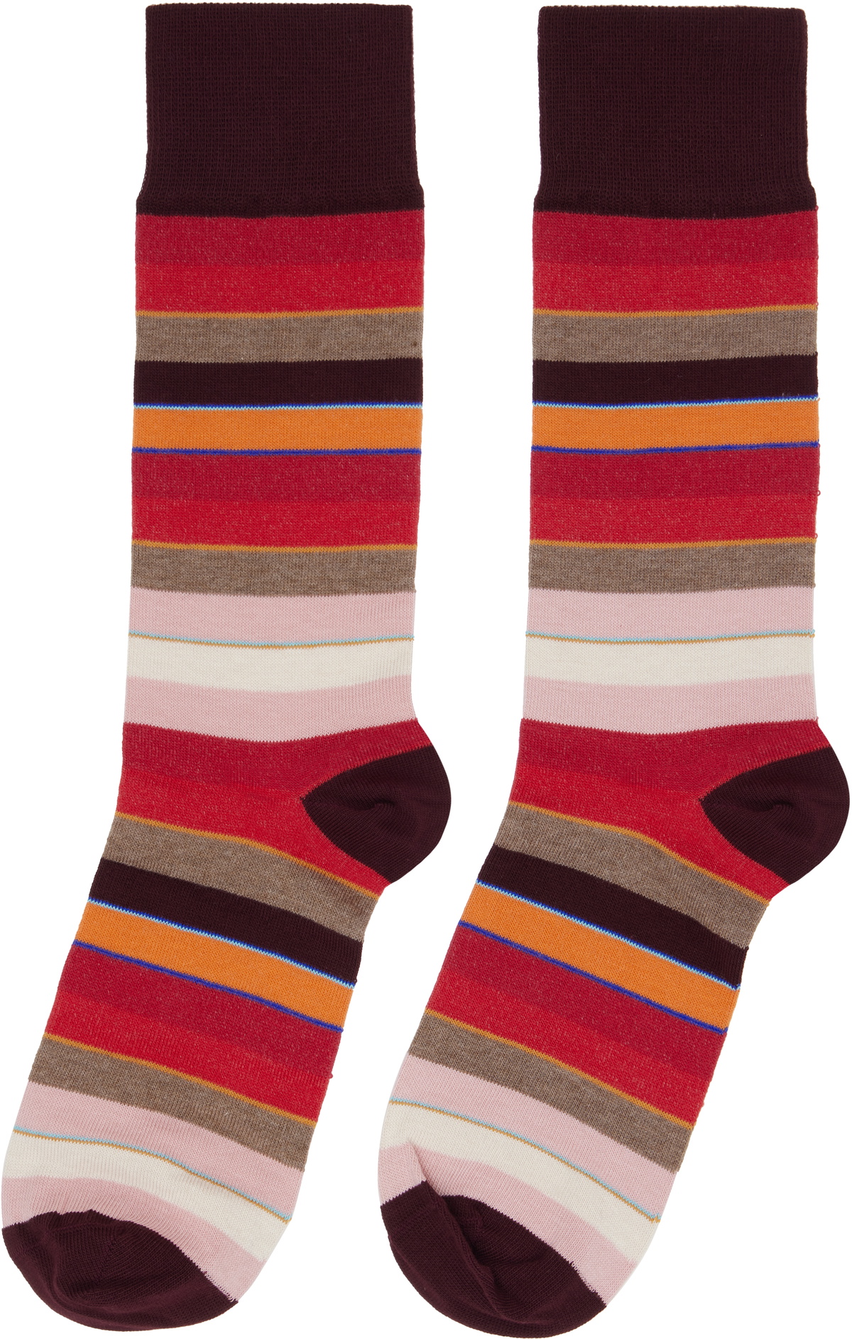Paul Smith Three-Pack Multicolor Stripe Socks