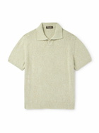 Loro Piana - Meina Mouliné-Cotton Polo Shirt - Green