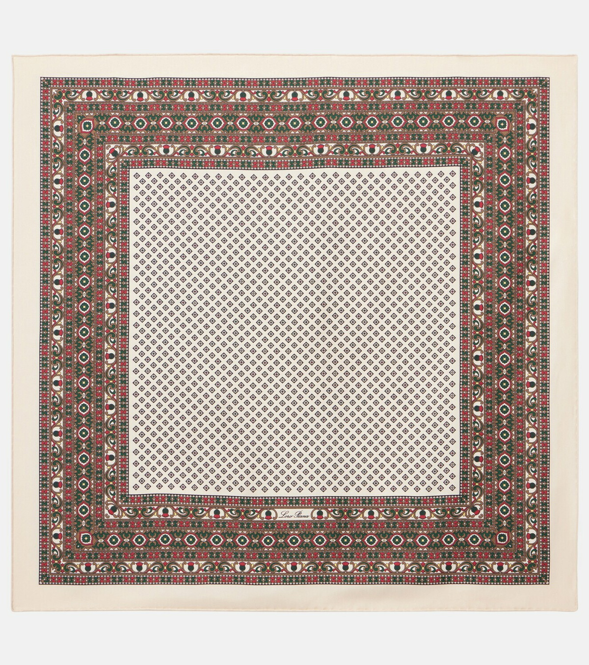 Loro Piana Printed silk scarf