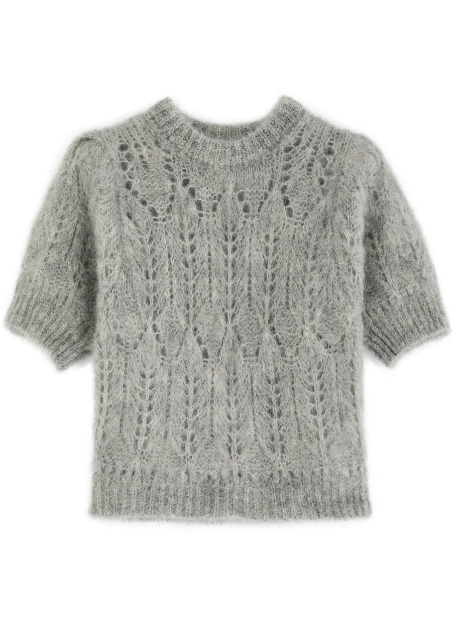 売れ筋商品|||ビーヤング ニット&セーター レディース アウター BYNONINA POINTELLE JUMPER - Jumper - mid grey melange b.young BYNONINA POINTELLE JUMPER - Jumper - mid grey