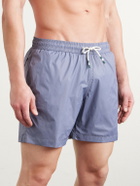 Hartford - Straight-Leg Mid-Length Recycled Swim Shorts - Gray