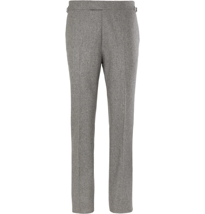 Photo: Kingsman - Grey Wool-Flannel Trousers - Gray
