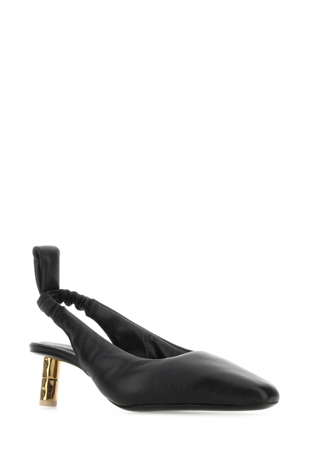BOYY Black Nappa Leather Puffy Pumps