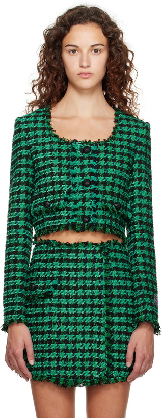 Photo: MSGM Green Check Jacket