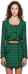 MSGM Green Check Jacket