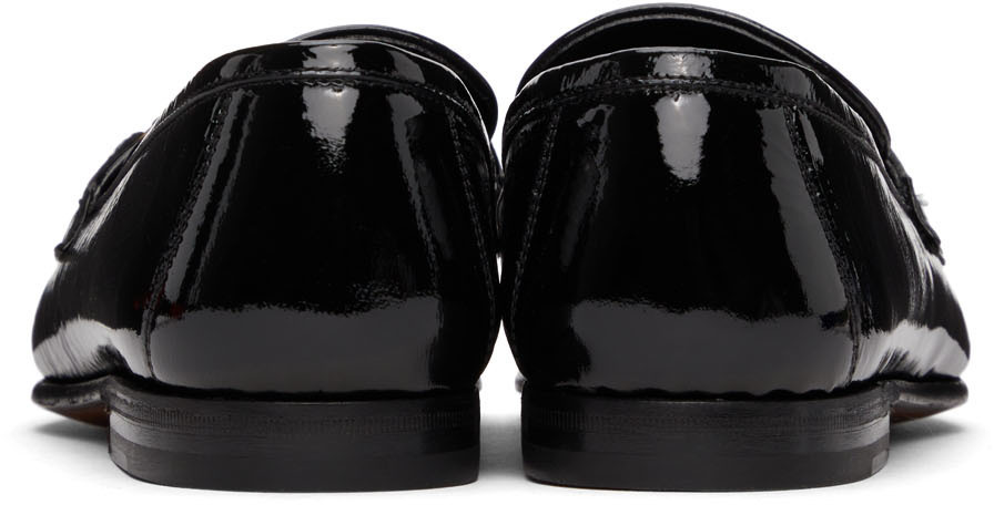 TOM FORD Black Patent Sean Tassel Loafers TOM FORD display picture 1