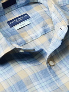 Peter Millar - Wharf Checked Linen Shirt - Blue