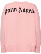 PALM ANGELS Classic Logo Cotton Jersey Sweatshirt