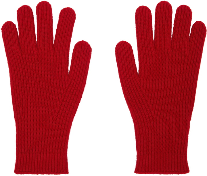 Photo: TOTEME Red Cashmere Gloves
