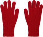 TOTEME Red Cashmere Gloves