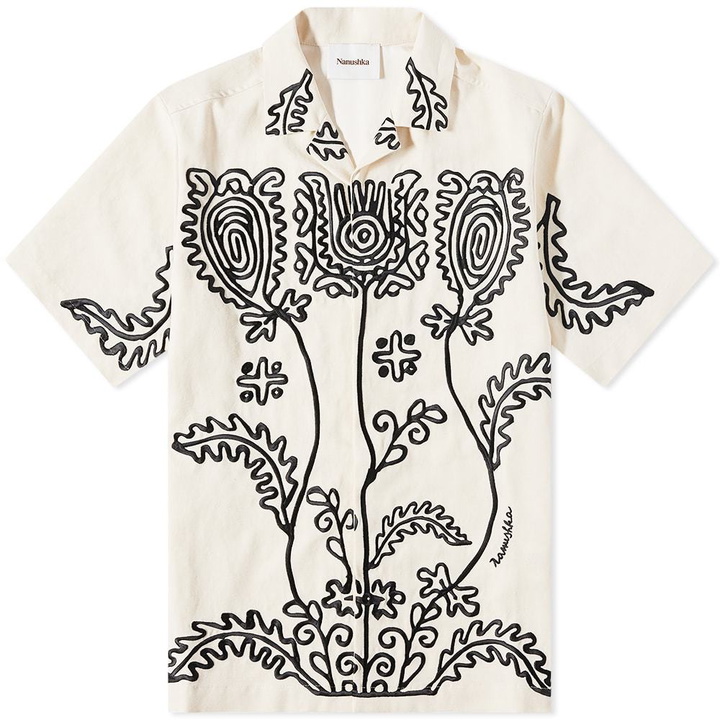 Photo: Nanushka Bodil Embroidered Shirt