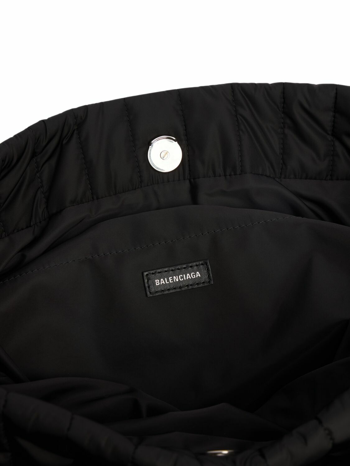 BALENCIAGA Small Monaco Quilted Nylon Shoulder Bag Balenciaga