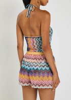 Missoni Zigzag-intarsia Fine-knit Playsuit Multicoloured
