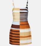 Cala de la Cruz Siela striped linen minidress