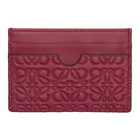 Loewe Red Plain Card Holder