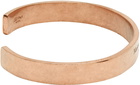 Maison Margiela Rose Gold Logo Cuff Bracelet