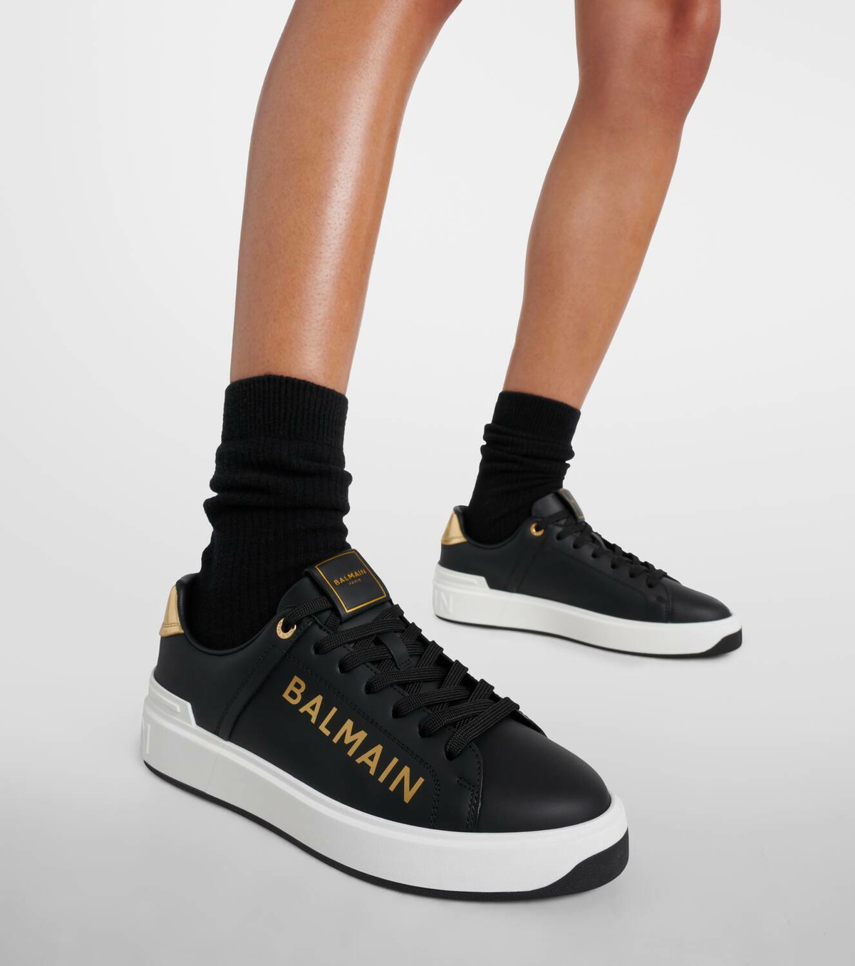 スニーカー Balmain B Court-Calfskin Sneaker Balmain B-Court Flip Calfskin Low Top Sneaker (Men) | Nordstrom