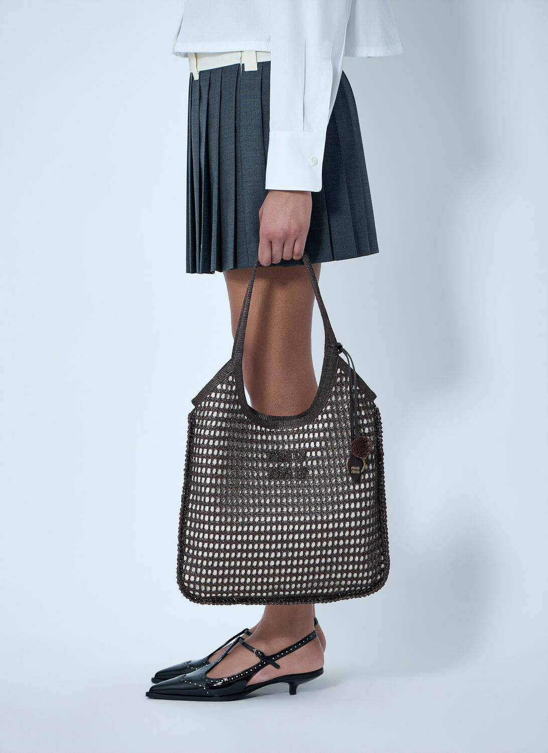 Miu Miu Ivy Mesh Tote Bag