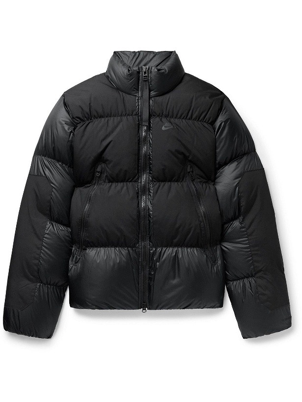 Photo: Nike - Repel Quilted Therma-FIT Ripstop Down Jacket - Black