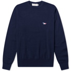 Maison Kitsuné Tricolour Fox Crew Knit