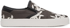 AMIRI Grey & White Playboy Edition Slip-On Sneakers