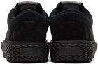 Lanvin Black Velvet Curbies Sneakers