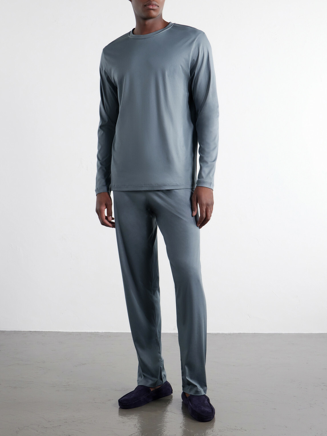 Zimmerli - Sea Island Cotton-Jersey Pyjama Set - Blue