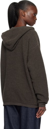Lauren Manoogian Gray Fine Terry Hoodie