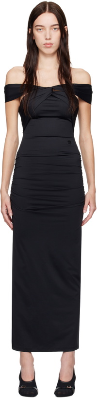 Photo: MISBHV Black Wrapped Maxi Dress