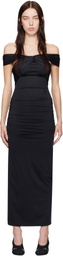 MISBHV Black Wrapped Maxi Dress