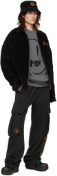 drew house SSENSE Exclusive Black Cartoon Font Lounge Pants