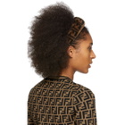 Fendi Beige and Brown Forever Fendi Headband