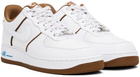 Nike White & Tan Air Force 1 '07 LX Sneakers