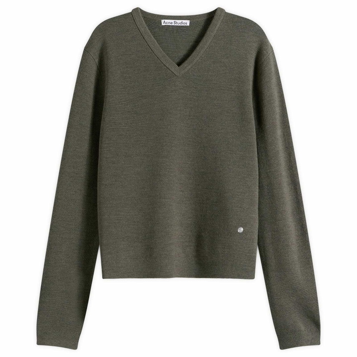 Photo: Acne Studios Men's Kodos Merinos Jumper in Cedar Green