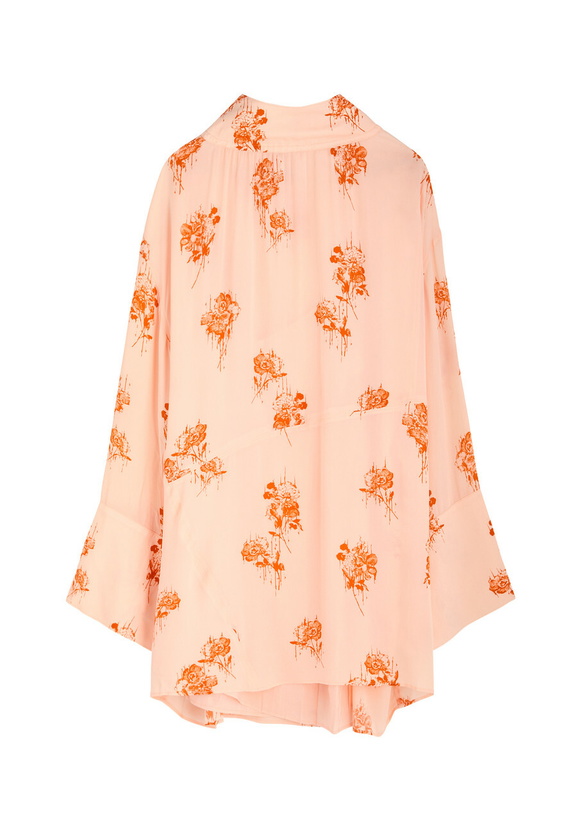 Photo: Day Birger ET Mikkelsen Jay Printed Crepe Dress Orange