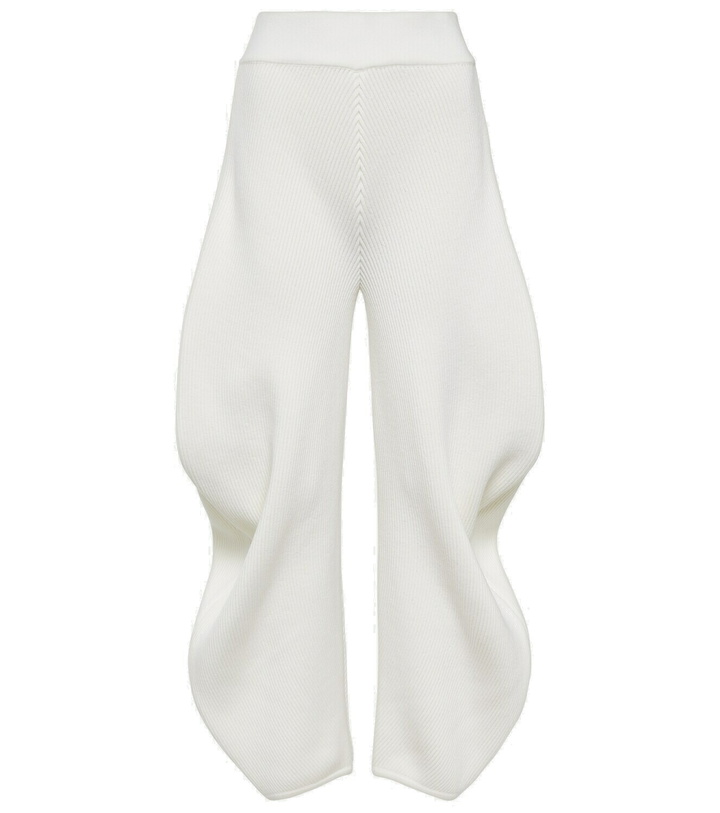 Photo: Alaïa High-rise knit barrel-leg pants