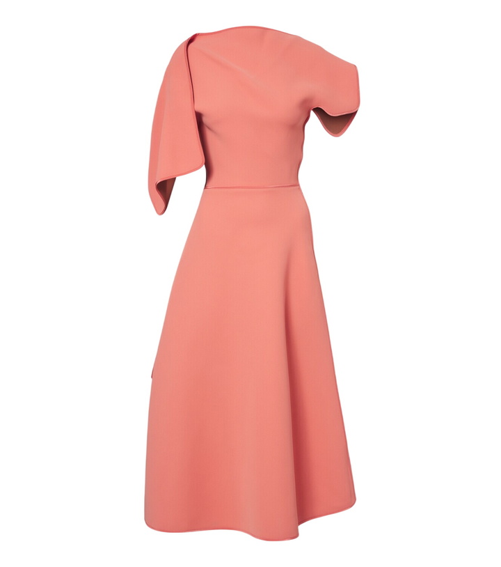 Photo: Maticevski Diadem draped asymmetric midi dress