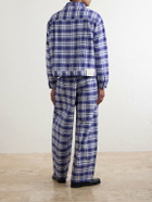 Story mfg. - Friday Checked Cotton Jacket - Blue