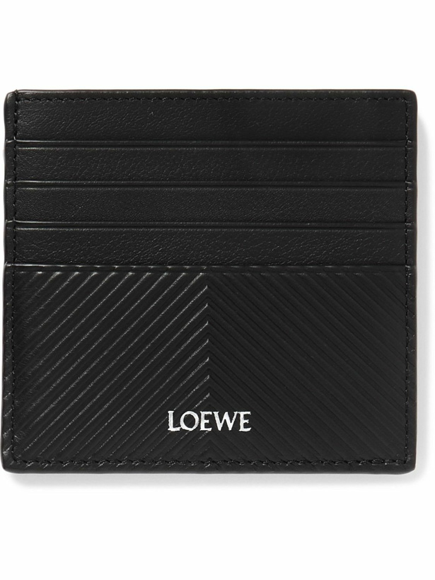Photo: LOEWE - Logo-Print Debossed Leather Cardholder