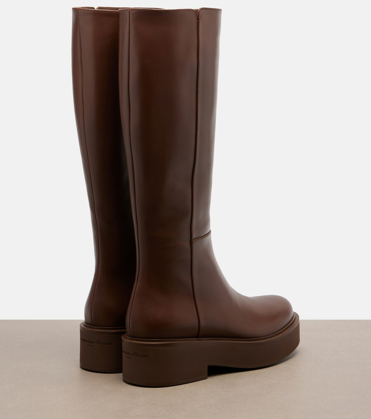 Gianvito Rossi Hiro leather knee-high boots