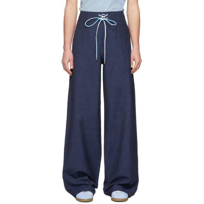 Photo: Lanvin Blue Large Hem Trousers