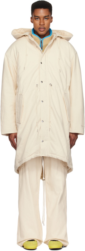Photo: Wales Bonner Off-White adidas Originals Edition Coach Coat & Vest Set