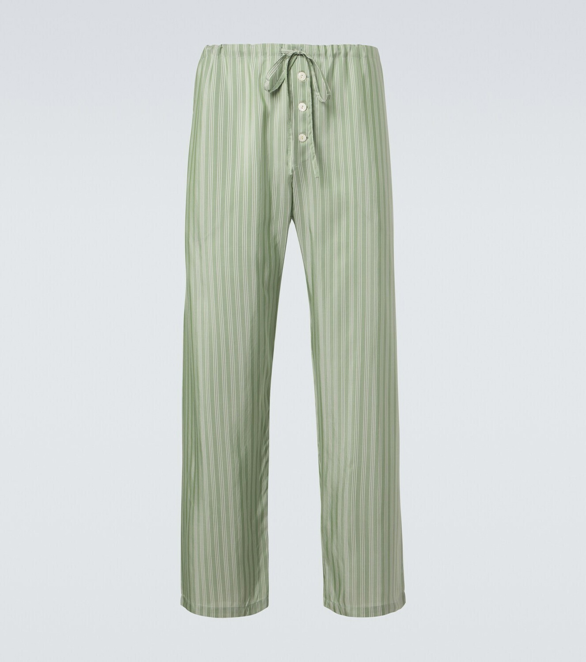 Bode Sylvan striped silk straight pants