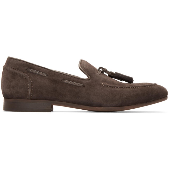 Photo: H by Hudson Brown Suede Pierre Loafers